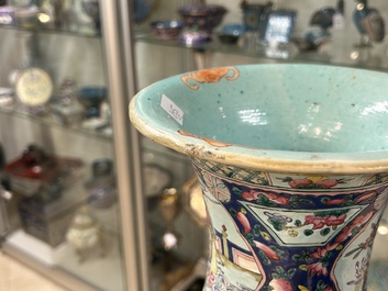 Two Chinese famille rose vases, 19th C.