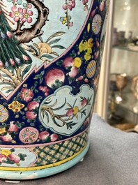 Two Chinese famille rose vases, 19th C.