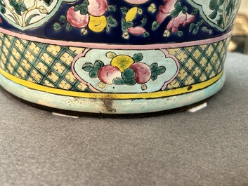 Two Chinese famille rose vases, 19th C.