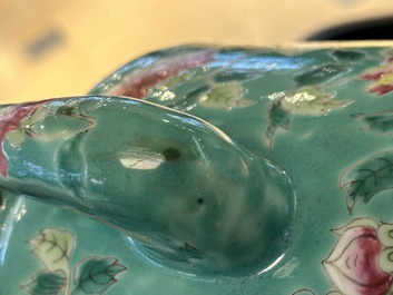 A large Chinese famille rose teapot for the Straits or Peranakan market, 19th C.