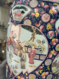 Two Chinese famille rose vases, 19th C.