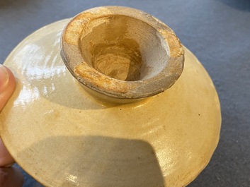 A Chinese Cizhou cup stand, Jin/Yuan