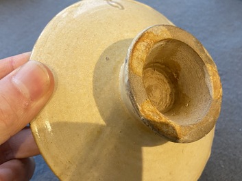 A Chinese Cizhou cup stand, Jin/Yuan