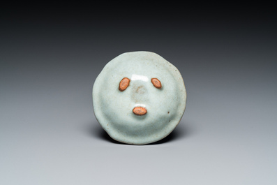 A small Chinese junyao enamel tripod bowl, probably Ming