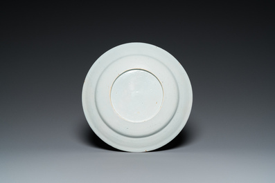 A polychrome Dutch Delft dor&eacute; Kakiemon-style dish, 18th C.