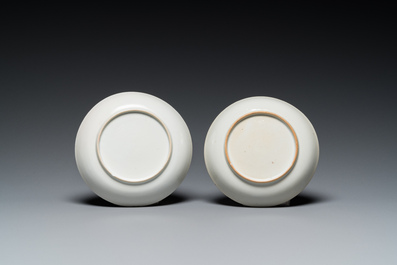 Four pieces of Chinese export porcelain with mythological and romantic subjects, Qianlong