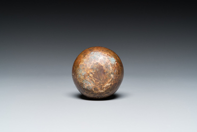 A large German bronze mortar and pestle, Nuremberg, 15th C.