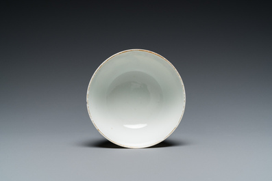 Four pieces of Chinese export porcelain with mythological and romantic subjects, Qianlong
