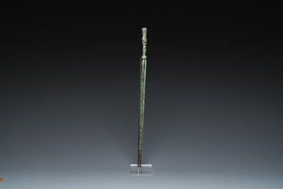 A Chinese inscribed bronze sword, Warring States Period or Han, ca. 3rd C. b.C.
