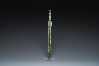 A Chinese inscribed bronze sword, Warring States Period or Han, ca. 3rd C. b.C.