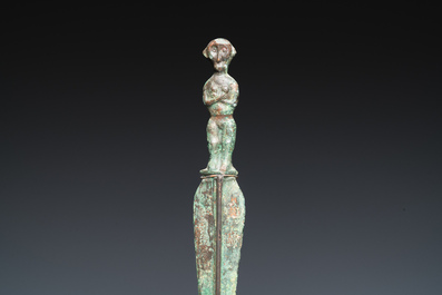 A Chinese inscribed bronze sword, Warring States Period or Han, ca. 3rd C. b.C.
