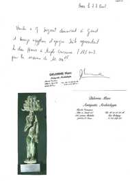 Een Egyptische bronzen sculptuur van Horus, Sa&iuml;tische periode