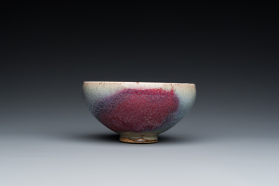Bol de type junyao &agrave; tache de pourpre, Chine, Ming ou post&eacute;rieur
