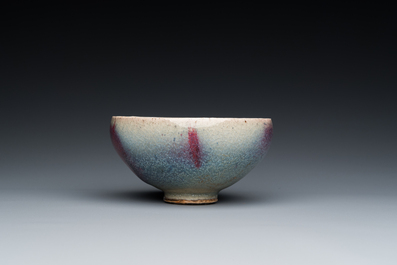 Bol de type junyao &agrave; tache de pourpre, Chine, Ming ou post&eacute;rieur