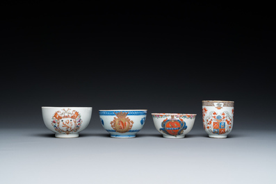 Een diverse collectie Chinees export porselein, Qianlong