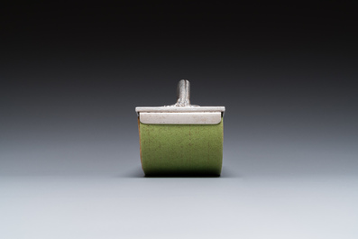 A Chinese or Vietnamese silver blotter, 19th C.