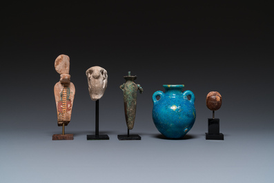 Cinq sujets divers, Egypte, Nouvel Empire &agrave; Basse &eacute;poque