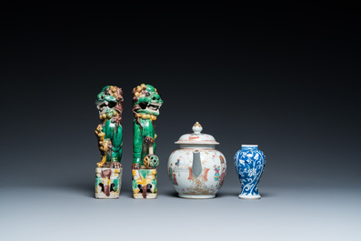 Een diverse collectie Chinees porselein, Kangxi/Qianlong