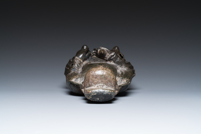 Sculpture de Wenchang Wang en bronze, Chine, Ming