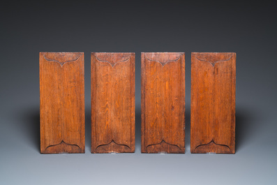 Collection de quinze panneaux divers en bois sculpt&eacute;, Flandre, 14/16&egrave;me