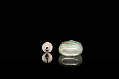 A Chinese inside-painted glass 'playing boys' snuff bottle, signed Ma Shaoxian 馬紹先, dated 1904