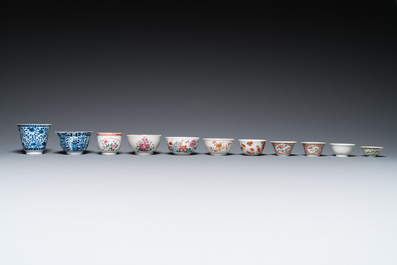 Een diverse collectie Chinees porselein, Kangxi en later