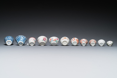 Een diverse collectie Chinees porselein, Kangxi en later