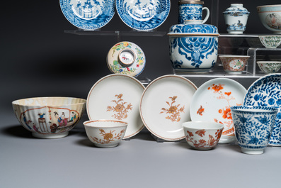 Een diverse collectie Chinees porselein, Kangxi en later