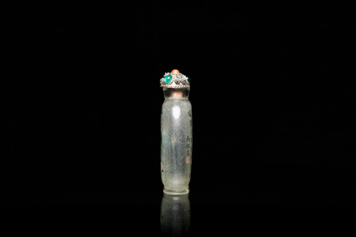 A Chinese inside-painted glass 'playing boys' snuff bottle, signed Ma Shaoxian 馬紹先, dated 1904