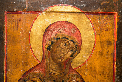 Ic&ocirc;ne de la M&ecirc;re de Dieu, Russie, 19&egrave;me
