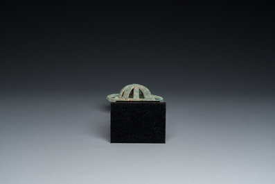 A Chinese bronze 'luan' chariot bell, Western Zhou