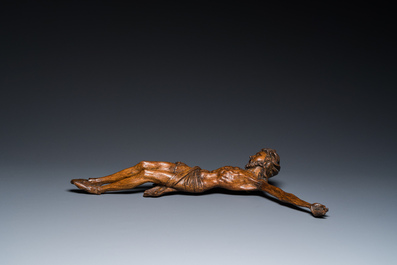 A Flemish carved oak Corpus Christi, 16th C.