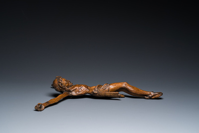 A Flemish carved oak Corpus Christi, 16th C.