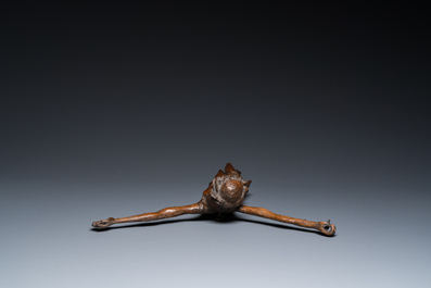 A Flemish carved oak Corpus Christi, 16th C.