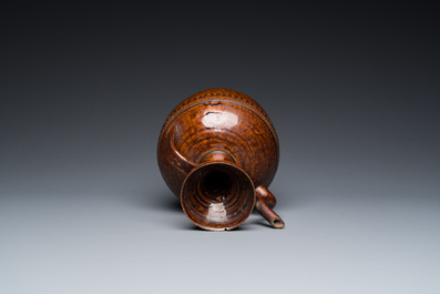 A Chinese brown-glazed ewer, Song
