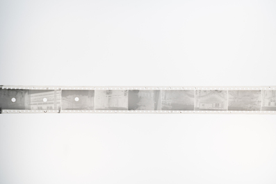 Sixteen Chinese glass negatives and three rolls of film with mostly temple views from China and Angkor, 19/20th C.