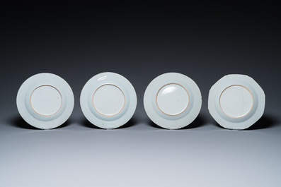 23 Chinese blue, white and Imari-style plates, Kangxi/Qianlong