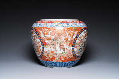 Een Japanse Imari vissenkom, Meiji, 19e eeuw