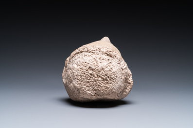 A Roman limestone head of a female, probably Pannonia province, 1st/4th C.