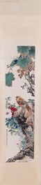 Toegeschreven aan Yan Bolong 顏伯龍 (1898-1955): 'Vogels', inkt en kleur op papier