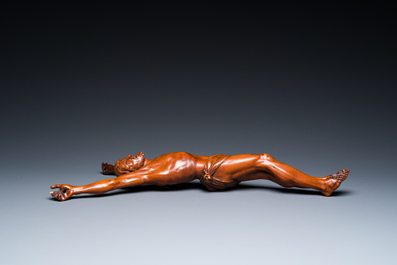Christ en buis sculpt&eacute;, Flandre, 17&egrave;me