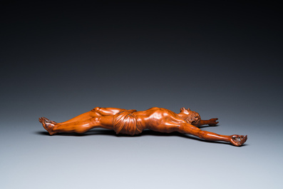 Christ en buis sculpt&eacute;, Flandre, 17&egrave;me
