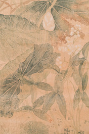 Yu Li 李钰( 1862-1922): Three scrolls with rocks and flowers, ink and colours on silk, dated 1906