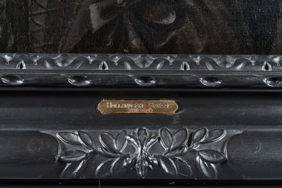 Ecole hollandaise: Portrait d'une jeune femme au col de dentelle, huile sur toile, dat&eacute; 1642