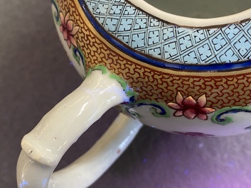 A fine Chinese famille rose teapot and cover, Yongzheng
