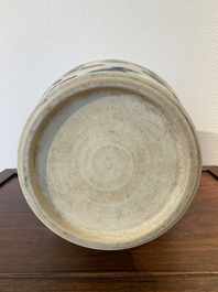 A Chinese famille rose Yongzheng-style vase, 20th C.