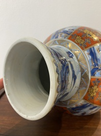 A Chinese blue and white Dutch-decorated 'landscape' vase, Kangxi
