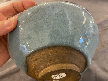 A Chinese junyao bowl, Song or later