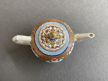A fine Chinese famille rose teapot and cover, Yongzheng