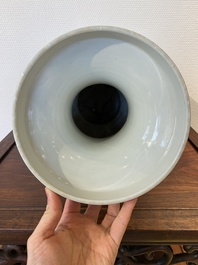 A Chinese famille rose Yongzheng-style vase, 20th C.